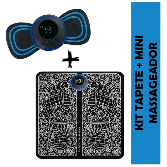 Pack Mini Masajeador + Masajeador de Pies Eléctrico